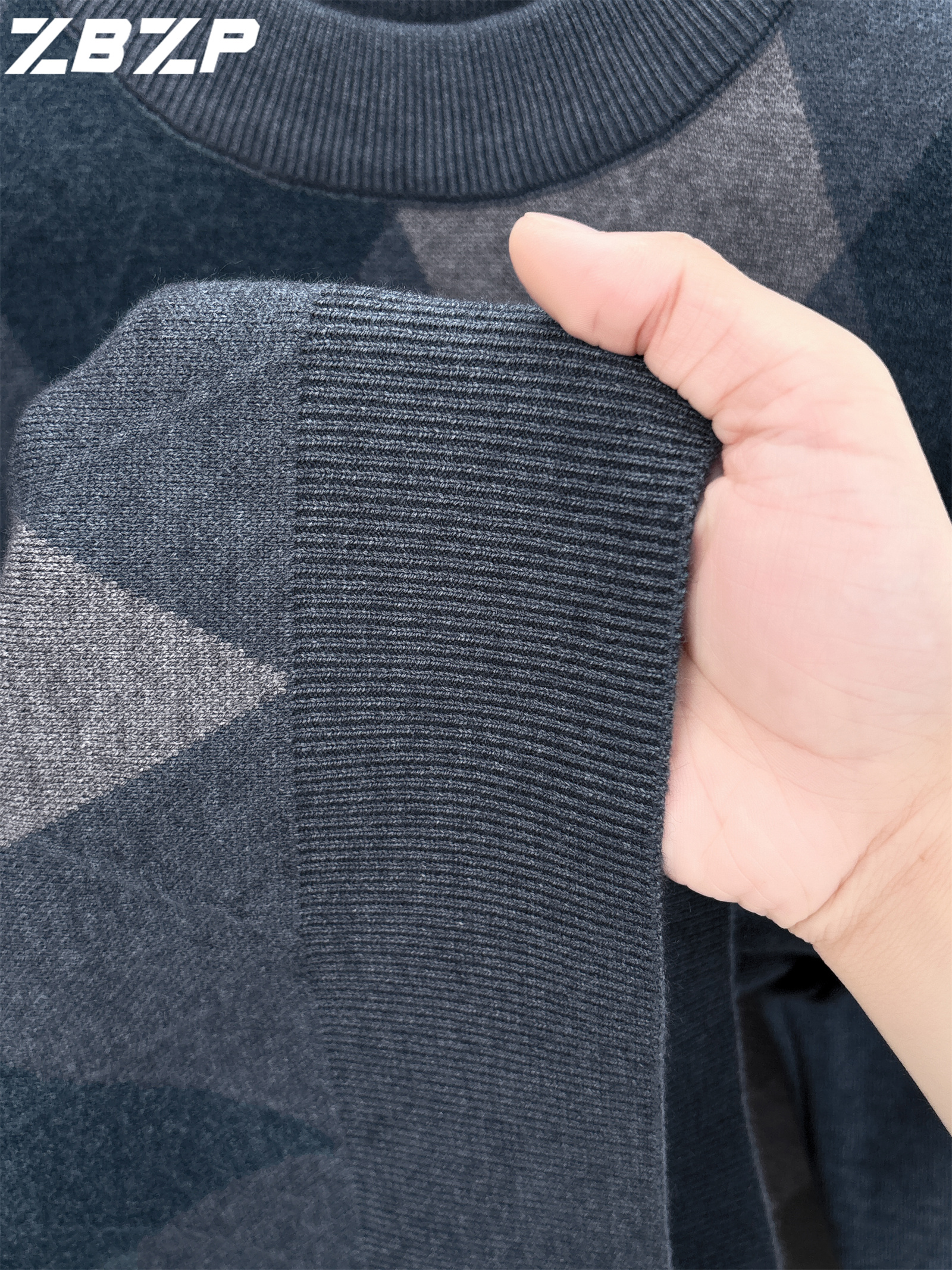 سويتر رجالي جديد للخريف والشتاء من ZBZP، بلوزة دافئة بقلب متوسط للاستخدام اليومي للرجال في منتصف العمر