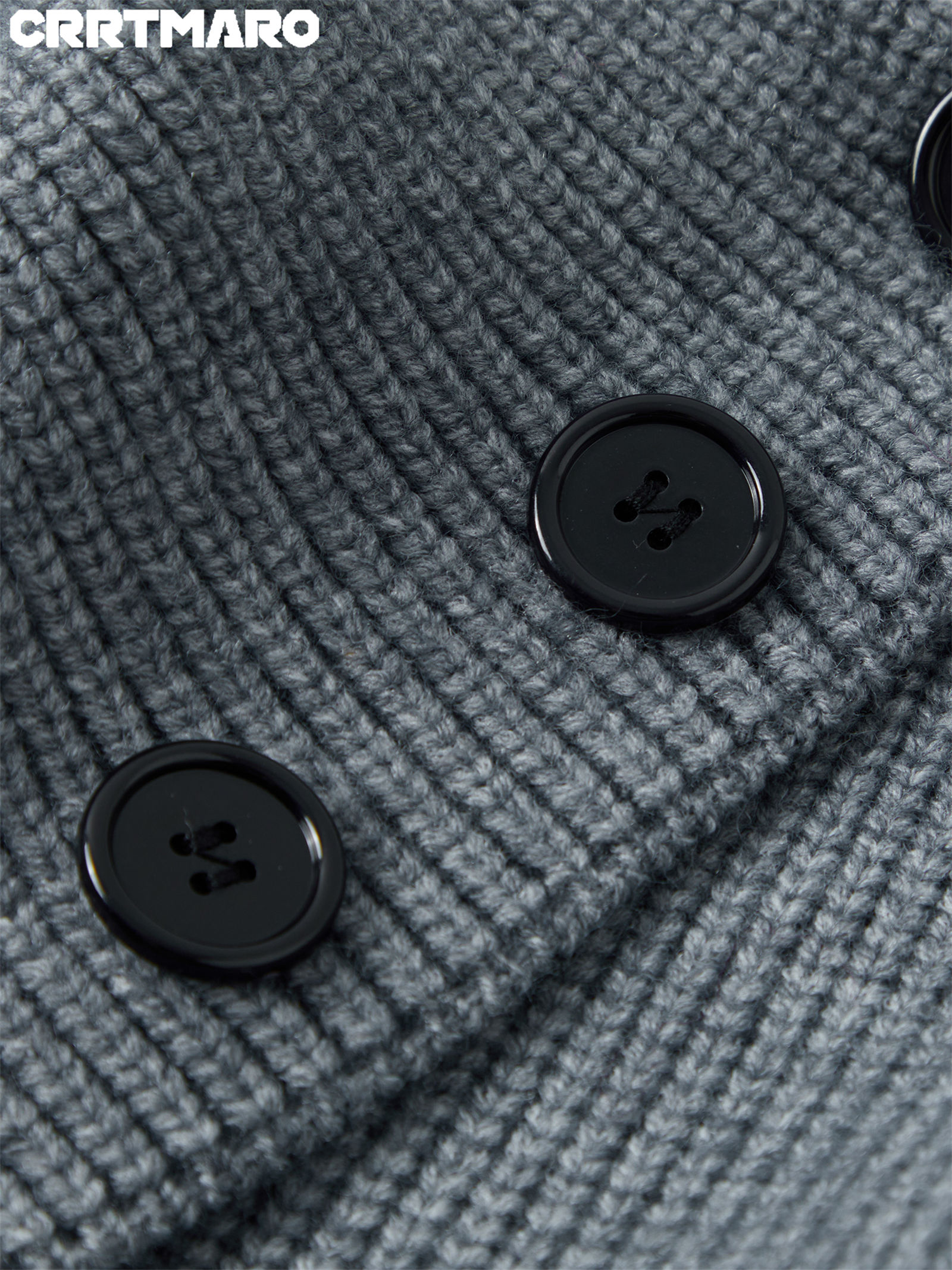 كنزة رجالية أنيقة بياقة عالية من CRRTMARO - ناعمة / أحمر / - قصة فضفاضة، إغلاق بأزرار من الأمام - دفء شتوي - ملابس كاجوال ورسمية - قابلة للغسل في الغسالة، تريكو، ملابس شتوية، تريكو كلاسيكي، تريكو أنيق، عشاق الموضة